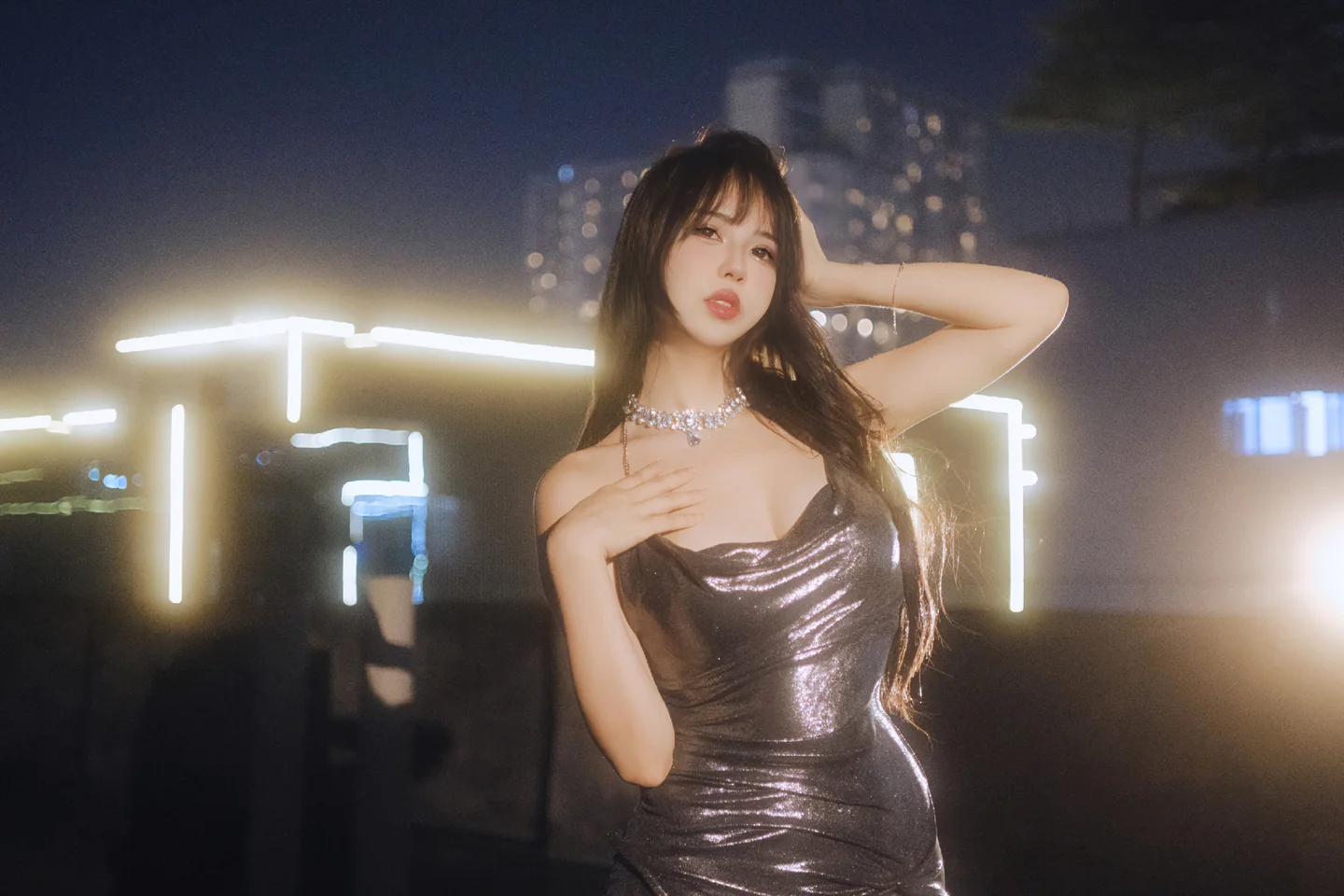 Tina很妖孽呀 - No.037 夜色连衣裙 [37P-110MB] tg@simisebaisi 【丝足阁】012.webp